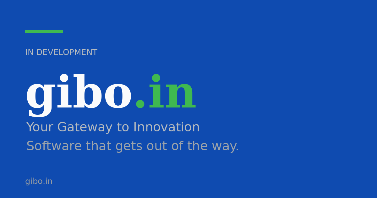 Link preview image for gibo.in